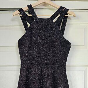 Mini Sparkly Black Dress